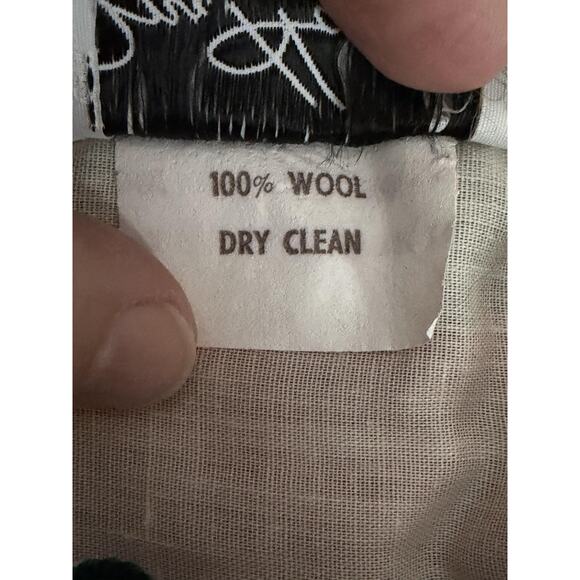 Vintage 70s Mr Hank Wool Maxi Skirt Small Christmas Plaid Patchwork Peasant - Picture 4 of 7